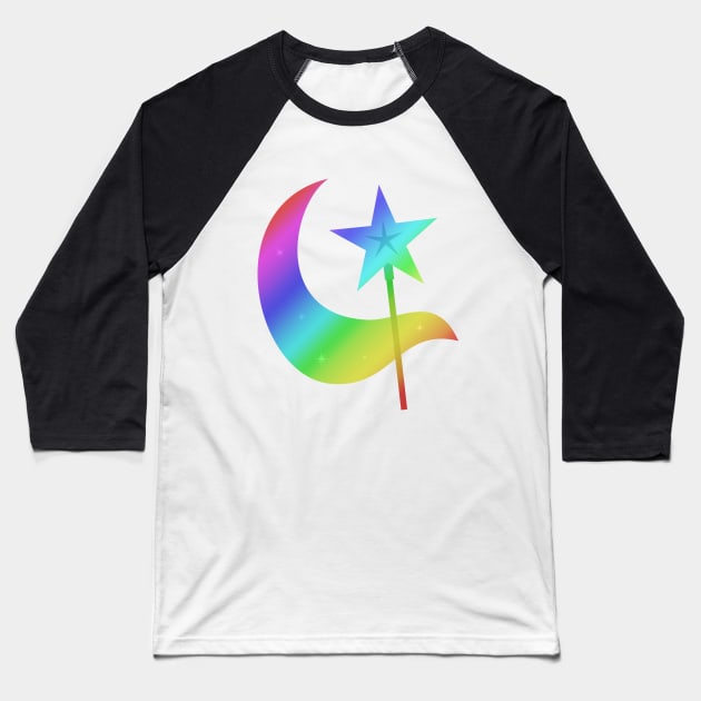 MLP - Cutie Mark Rainbow Special - Trixie Baseball T-Shirt by ariados4711